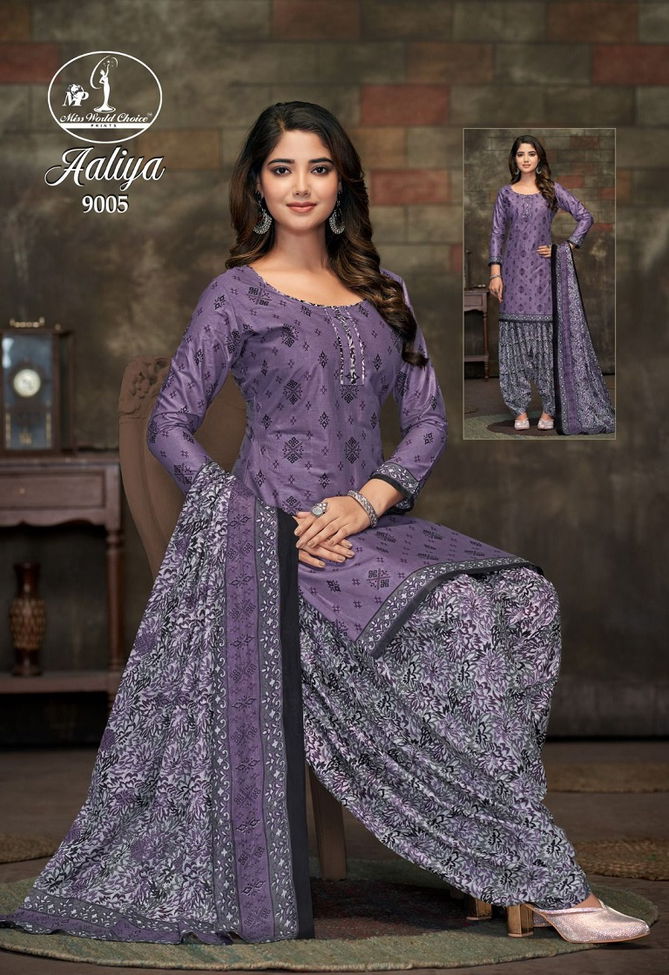 Aaliya Vol 9 By Miss World Daily Wear Cotton Dress Material Wholesale Online
